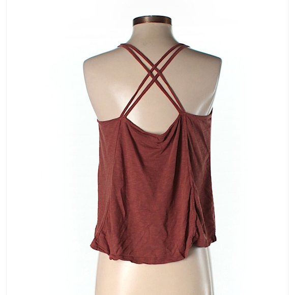 Burnt Orange strappy tank top - Picture 2 of 6